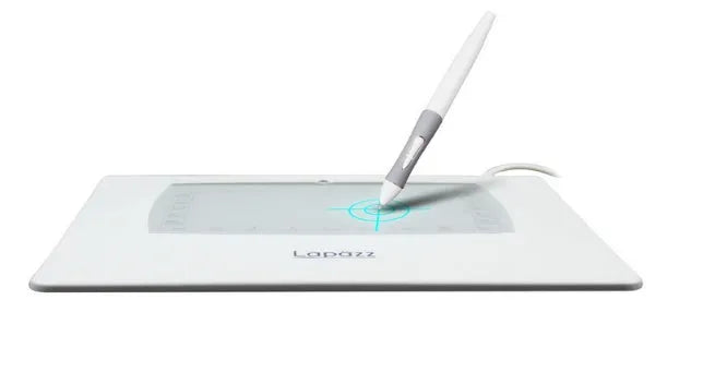 WP5540 drawing tablet with USB electromagnetic pressure induction, 22.6x22.1cm active area, in white