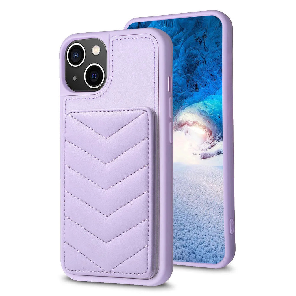 Flip PU leather crossbody phone case for Apple iPhone 11 to 15, displayed in black, showing flip cover open and shoulder strap