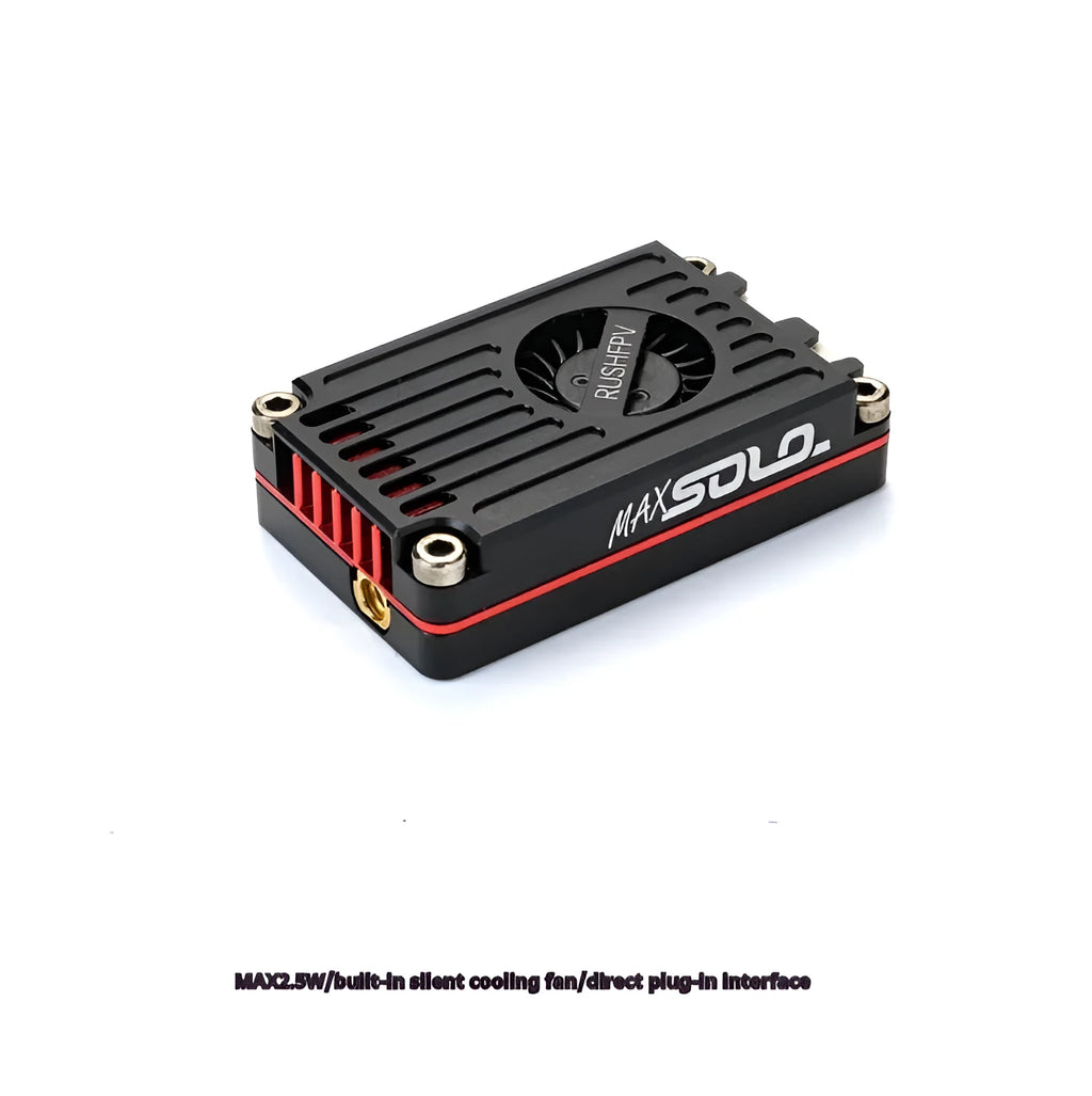 FPV crossing machine with MAXSOLO2.5W image transmission active cooling black metal