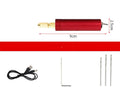 Aluminium alloy USB mini electric grinder drill set with three drill bits and data cable for crafting.
