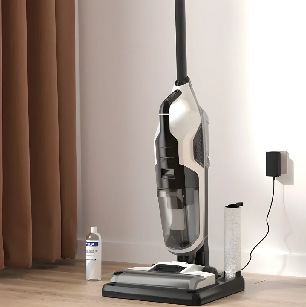Three-in-one floor washing machine with mopping and suction basic style 890mL capacity