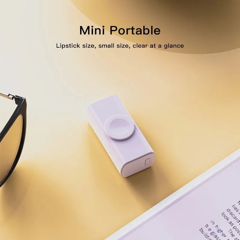 White plastic portable power bank capsule shape with folding double head design