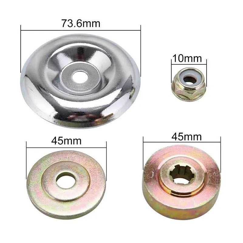 Brush cutter gear box working head set for two-stroke and four-stroke trimmers, universal and steele options, 3pc to 6pc sets