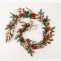 Plastic Christmas garland in American country style with optional lighting in four decorative variations