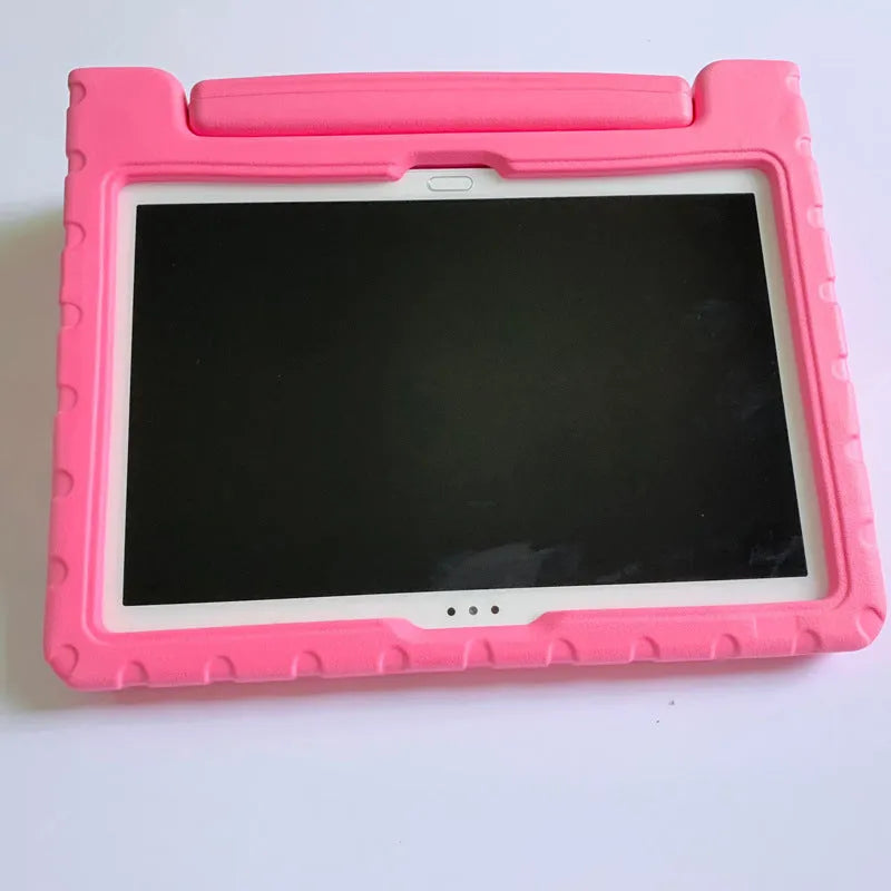Huawei Enjoy 10.1 tablet in an EVA foam protective case, showing colour and style options.