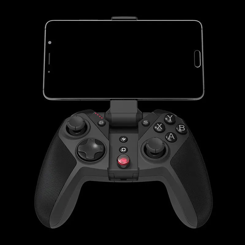 Black Gaishi wired USB Type-C game controller with programmable rear buttons on ergonomic ABS shell.