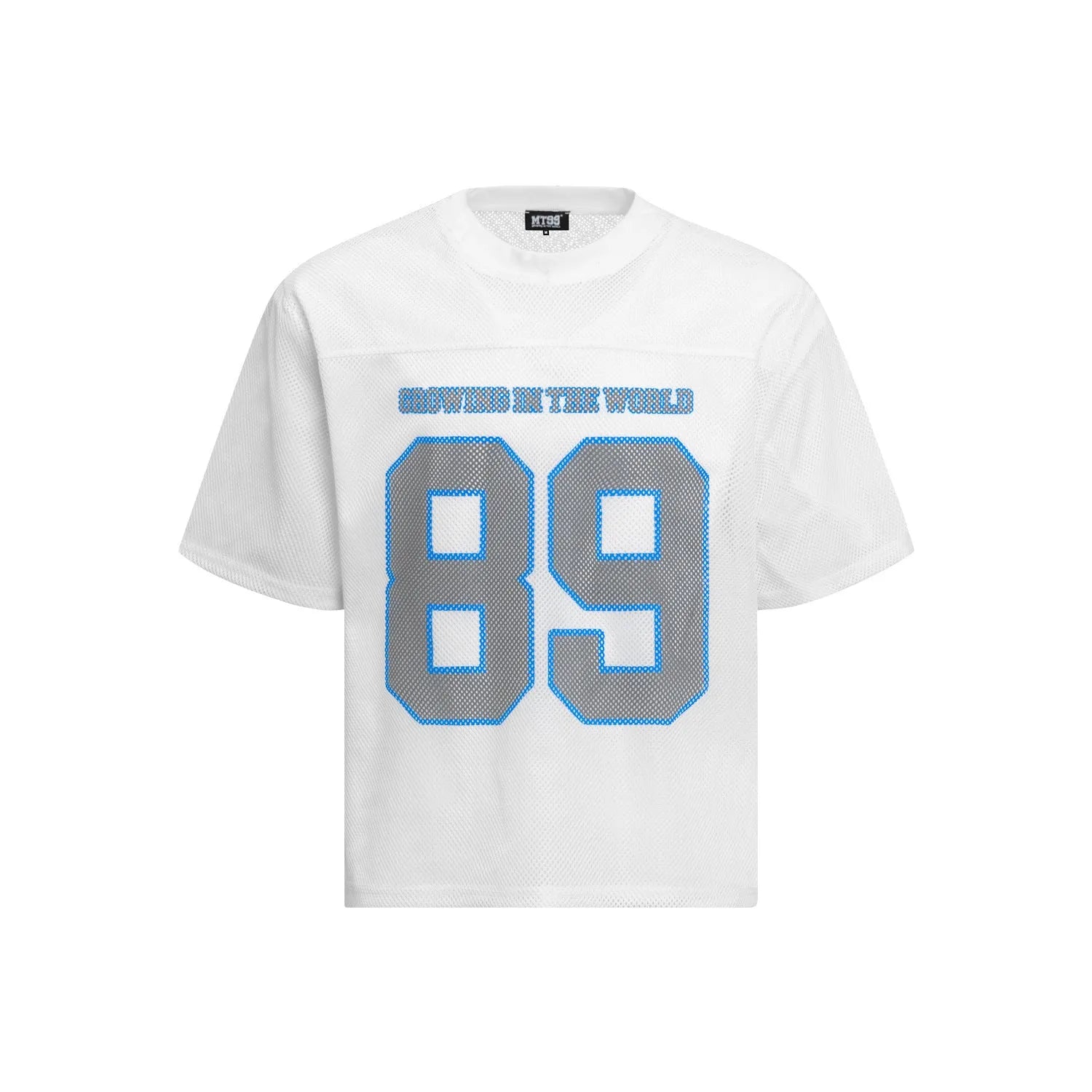 Loose-fit casual t-shirt in black and white colours with regular sleeves