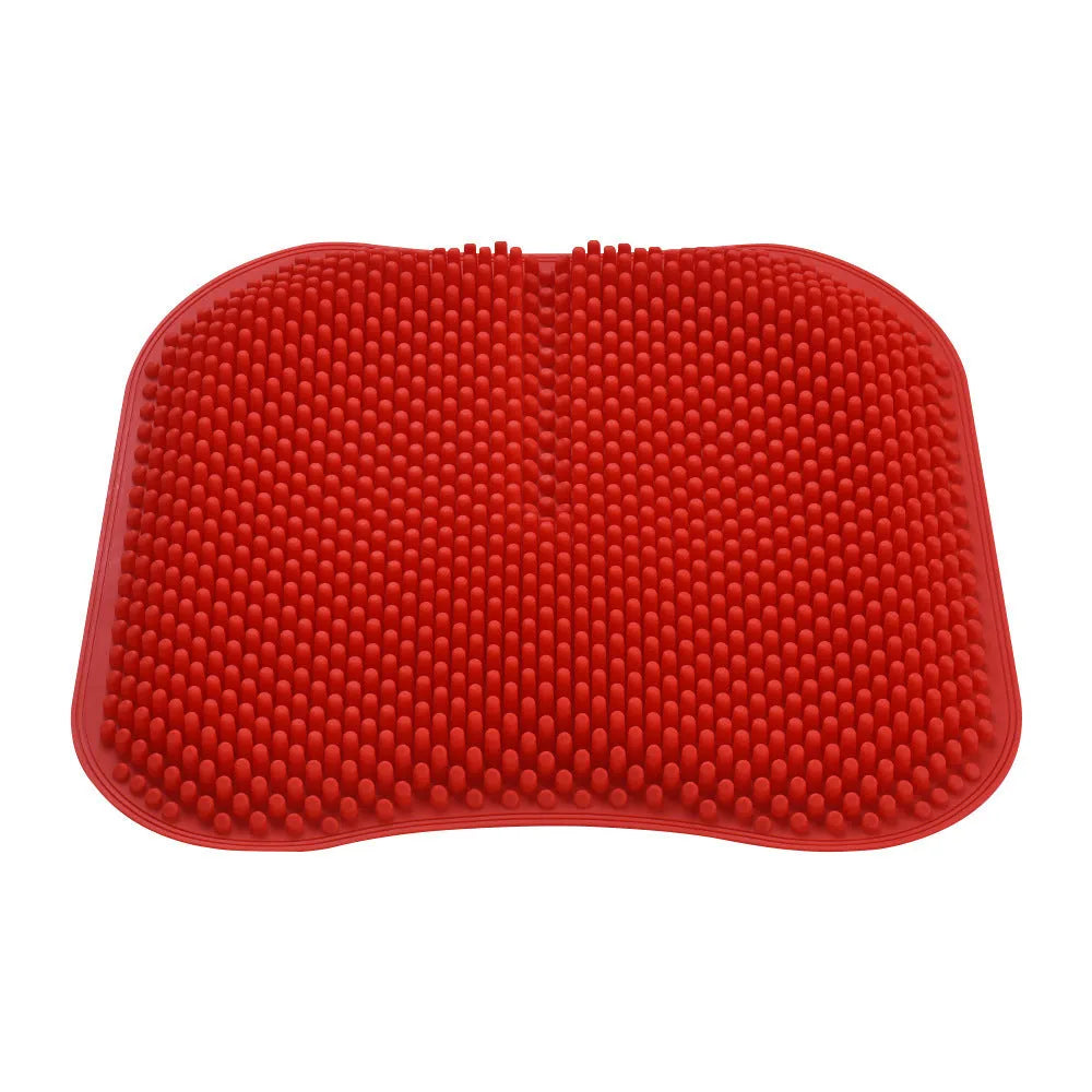 Elastic silicone 3D suspension massage cushion 42cm cooling gel seat pad for car and office use