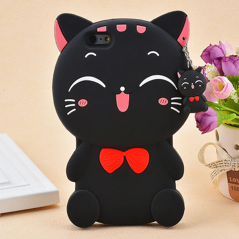 Soft silicone phone shell case showing edge protection, fitted on a smartphone.