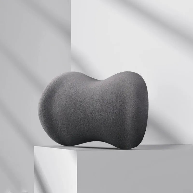 Car headrest pillow and lumbar support cushion set in multiple colour options