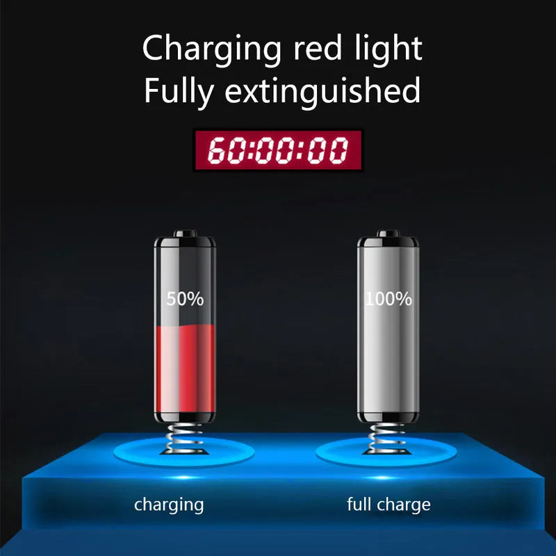 Lithium polymer AAA rechargeable battery set with USB charging port, 1200mAh capacity, flame retardant casing
