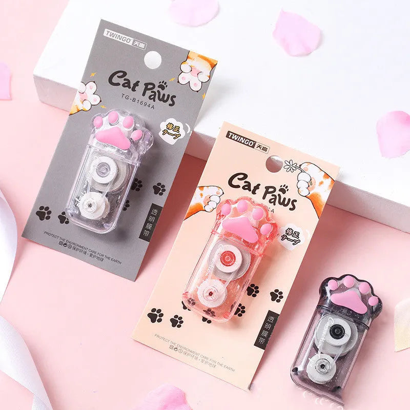 Wholesale pack of 24 rolls of transparent 5mm cat claw correction tape for furniture protection