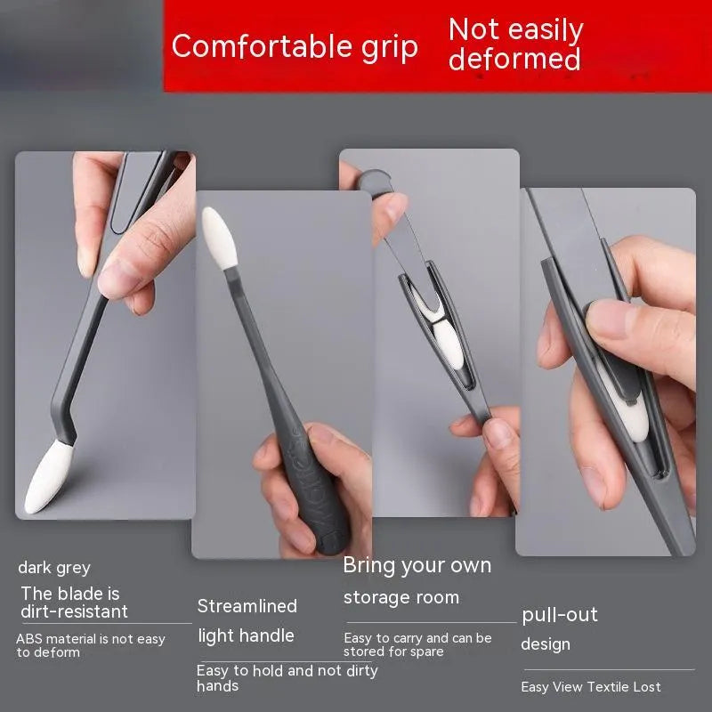 Plastic sketch rubbing knife art tool with smear tip for removing pencil marks