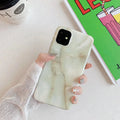 Frosty marble silicone phone case back cover with geometric pattern, available in multiple colours for iPhone