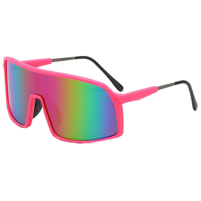 Windproof cycling sunglasses with black PC and metal frame and grey lens for men and women