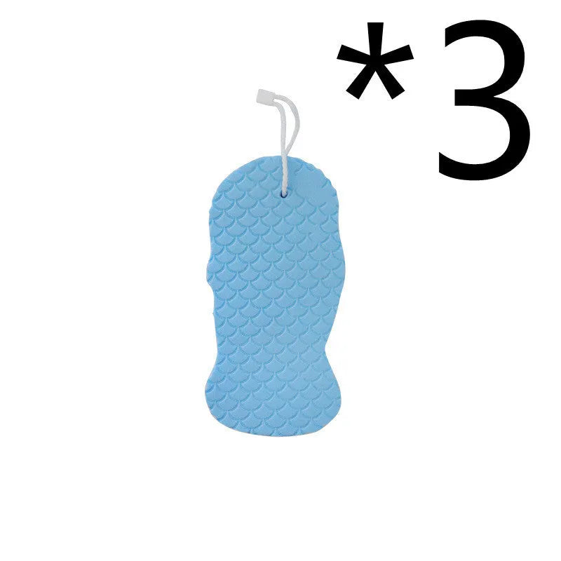 3D fish scale pattern bath sponge ball in soft sponge material for gentle body exfoliation