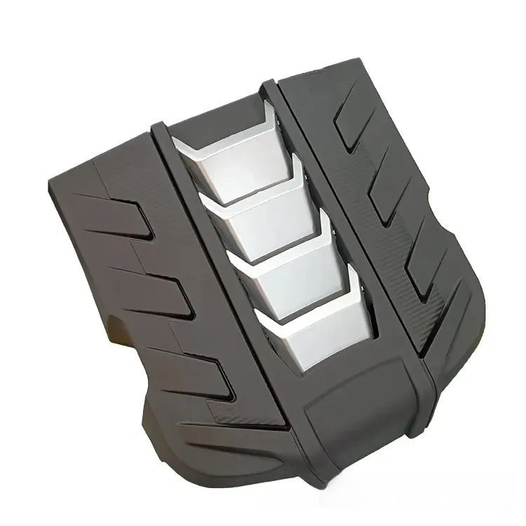 Black steel engine cover for Jeep Wrangler 18-25 model engine housing replacement