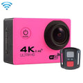 4K Sports DV mini waterproof action camera with ABS plastic body in three colour options