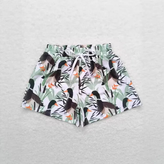 Boys' straight-leg sports shorts in lightweight polyester fabric, shown in one of six available colours.