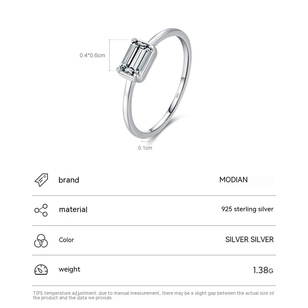 S925 sterling silver heart-shaped engagement ring with clear zircon inlay, US size 7, silver finish