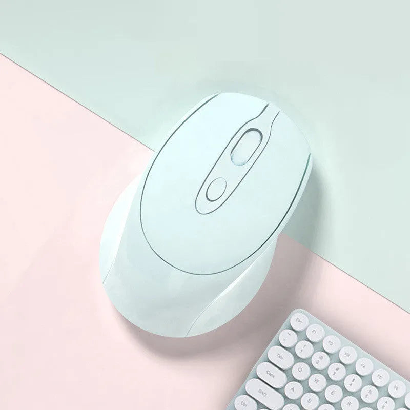 Wireless Bluetooth mute rechargeable optical mouse with 1600dpi, in black, for laptop