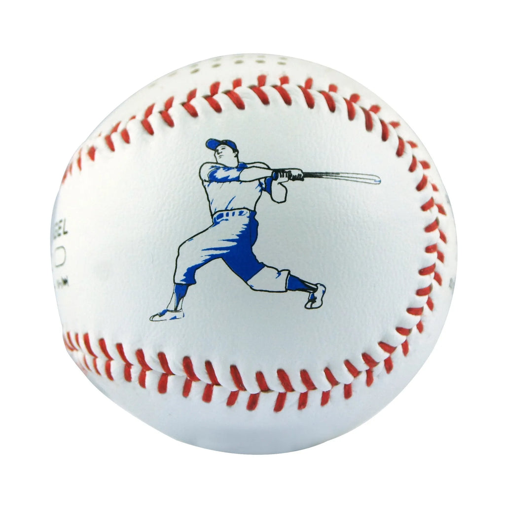 Baseball-shaped Bluetooth speaker in green colour with USB charging port