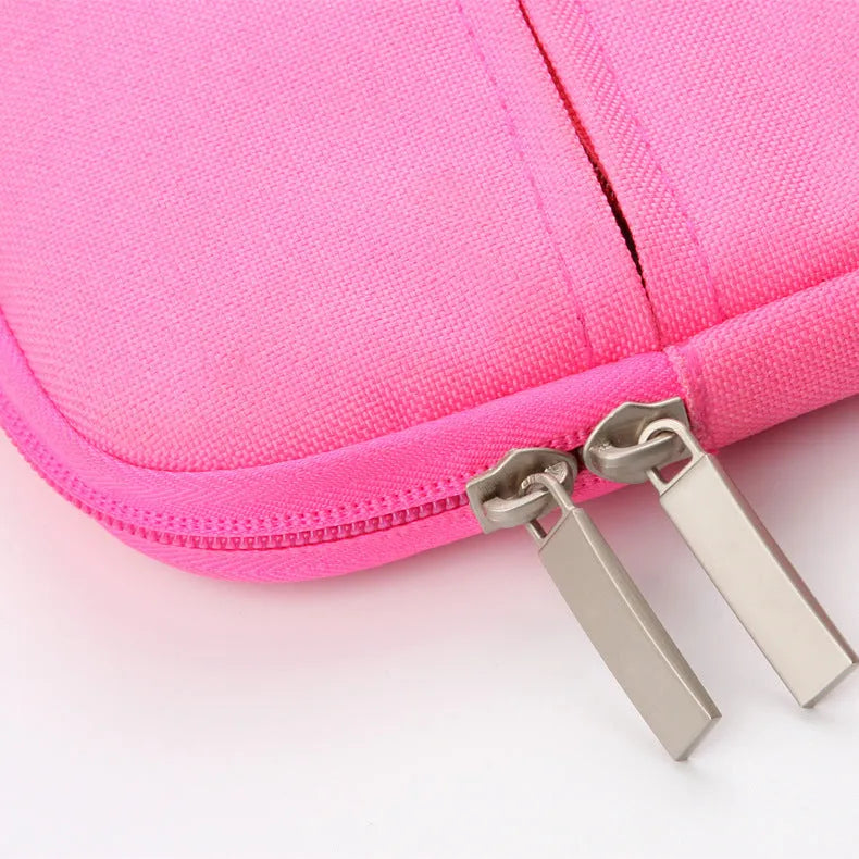 Ant cloth laptop sleeve for MacBook Air Pro with soft handle, available in Apple Gray, on a plain background