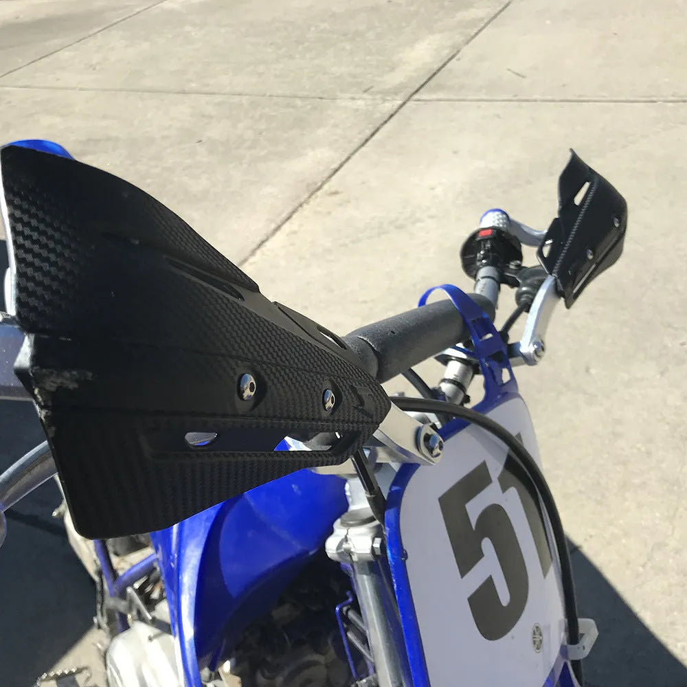 Motocross aluminium alloy bow guard hand protector for 7/8 22mm and 1 1/8 28mm handlebars, red colour