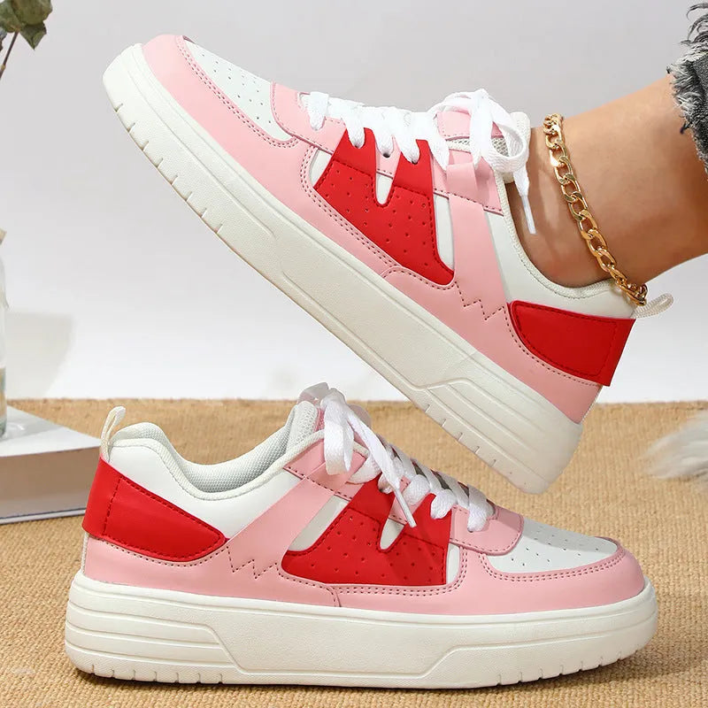 Casual board shoes for couples, soft bottom, lace-up closure, round toe, low top, available in multiple colours and sizes 35-45