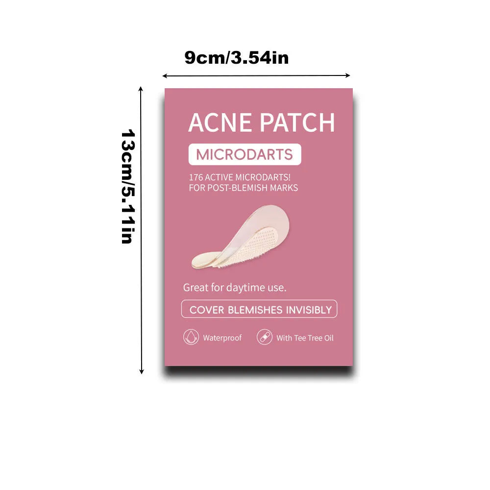 Box of 9 mild hydrocolloid pimple patches for acne and closed comedone treatment