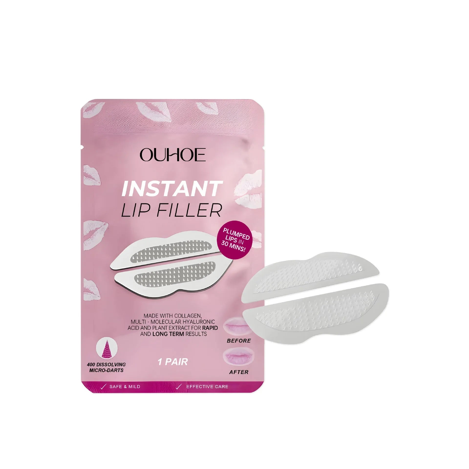 Silicone lip nursing adhesive bandage 8cm by 12cm for dry cracked lips care