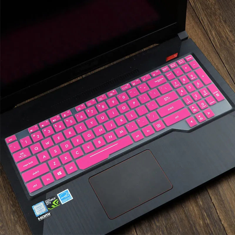 ASUS Flight laptop keyboard protective film cover in black silicone