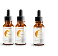 10ml bottle of Vitamin C and Hyaluronic Acid facial serum for anti-aging and brightening.