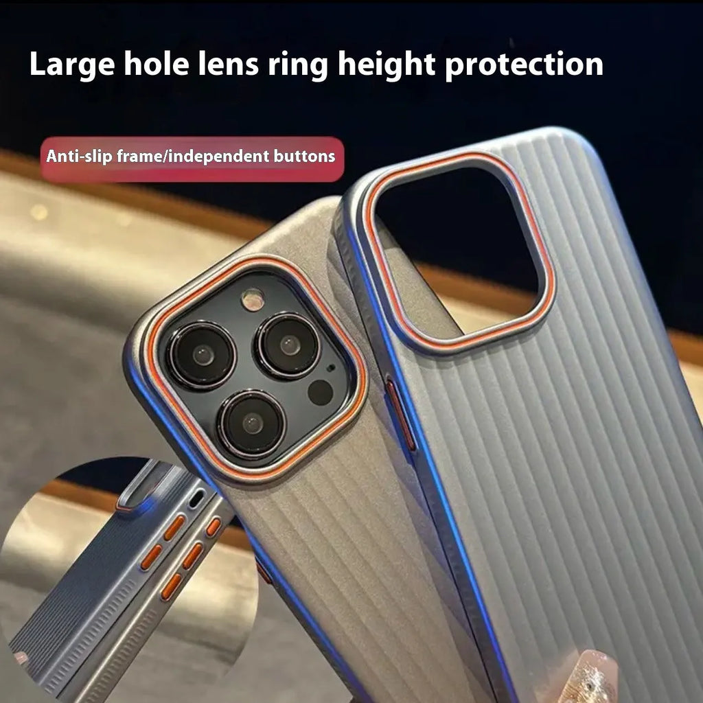 Frosted anti-drop PC phone case for iPhone 14 Pro Max in dark purple