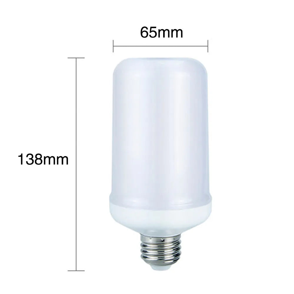Atmosphere decorative flame effect LED bulb with flickering light for indoor ambience.