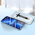 Anti-peep tempered glass screen protector for iPhone with privacy filter and anti-blue light