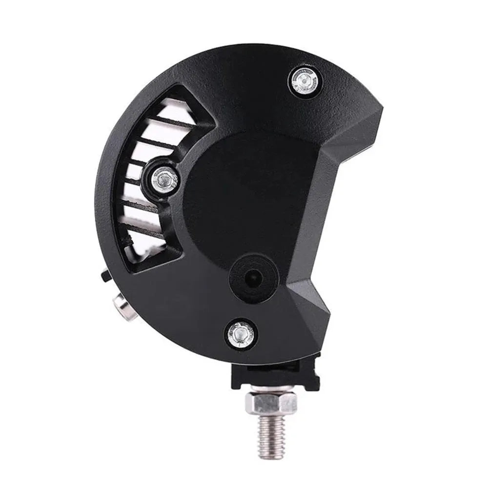 5-inch all-black LED work lamp for off-road vehicles with die-cast aluminium housing.