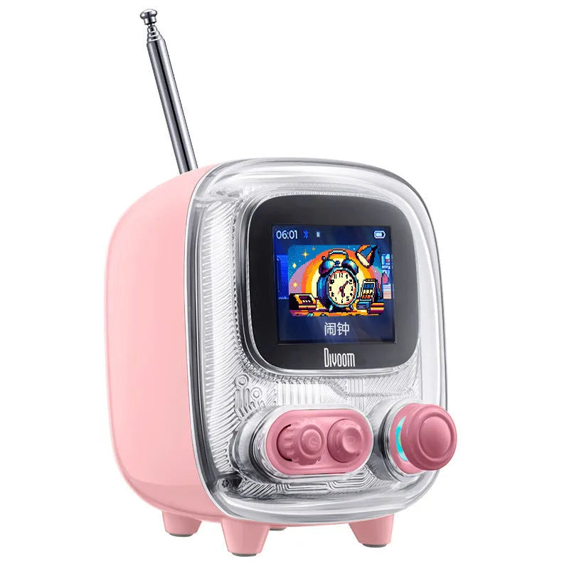 Wireless Bluetooth audio desktop decoration metal speaker in green, pink, and white