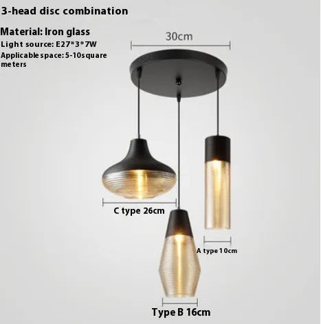 Glass creative chandelier in modern simple style with multiple light colour options for staircase cafe bar restaurant
