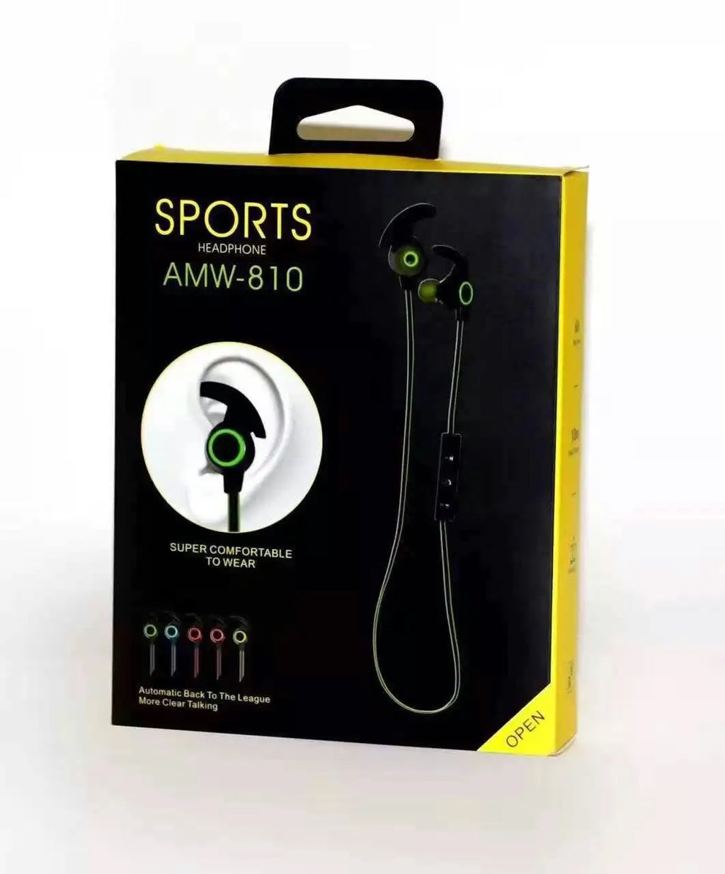 AMW-810 wireless Bluetooth headset for OPPO and VIVO phones, blue colour