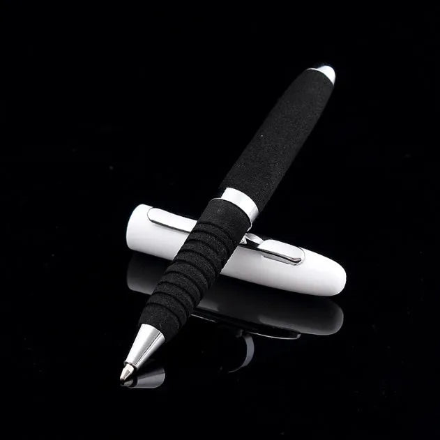 Metal-capped EVA ballpoint pen with a 1.0mm bullet tip, shown in a choice of ink colours.
