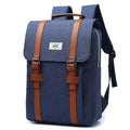 Canvas computer backpack in black, 40x29x12cm, waterproof nylon fabric, sporty design