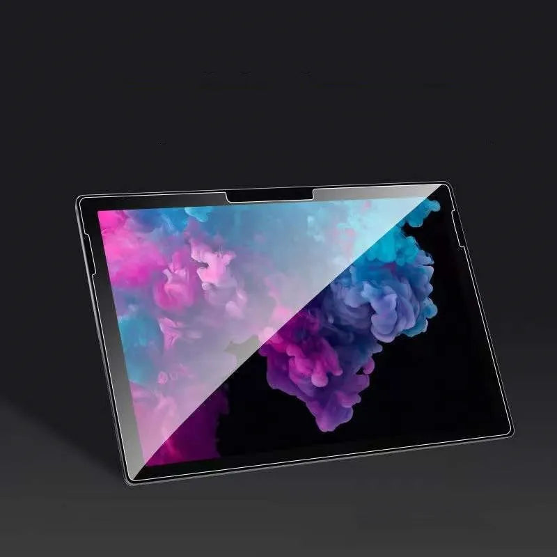 Tempered glass screen protector for Microsoft Surface models with HD straight edge cut