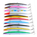 Set of 10 large sea fishing lures 18cm bionic bait with 3D eyes and anti-oxidation hooks