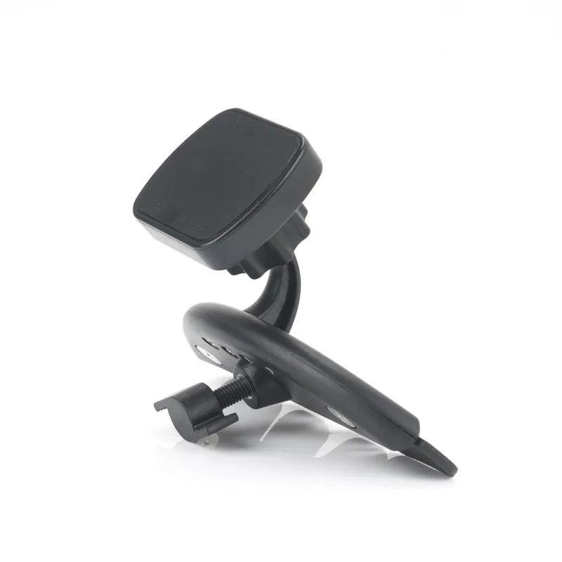 Black universal car phone holder for CD slot with adjustable arms from 50mm to 85mm