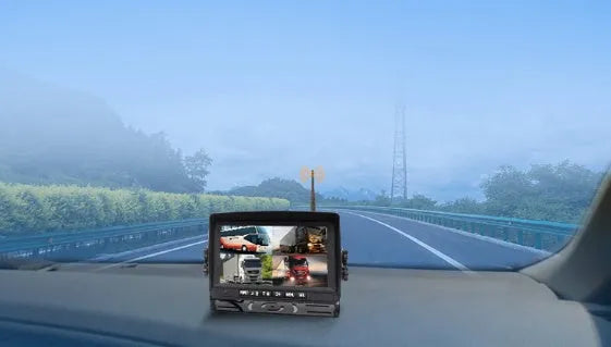 Digital wireless driving recorder with metal case, black finish, for 24V reversing camera systems