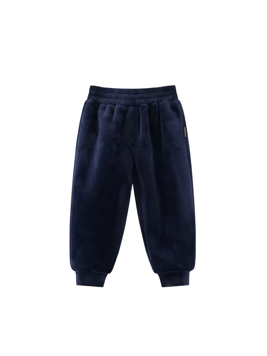 Boys velvet pants elasticated waist plain style available in multiple colours sizes 80 to 130cm