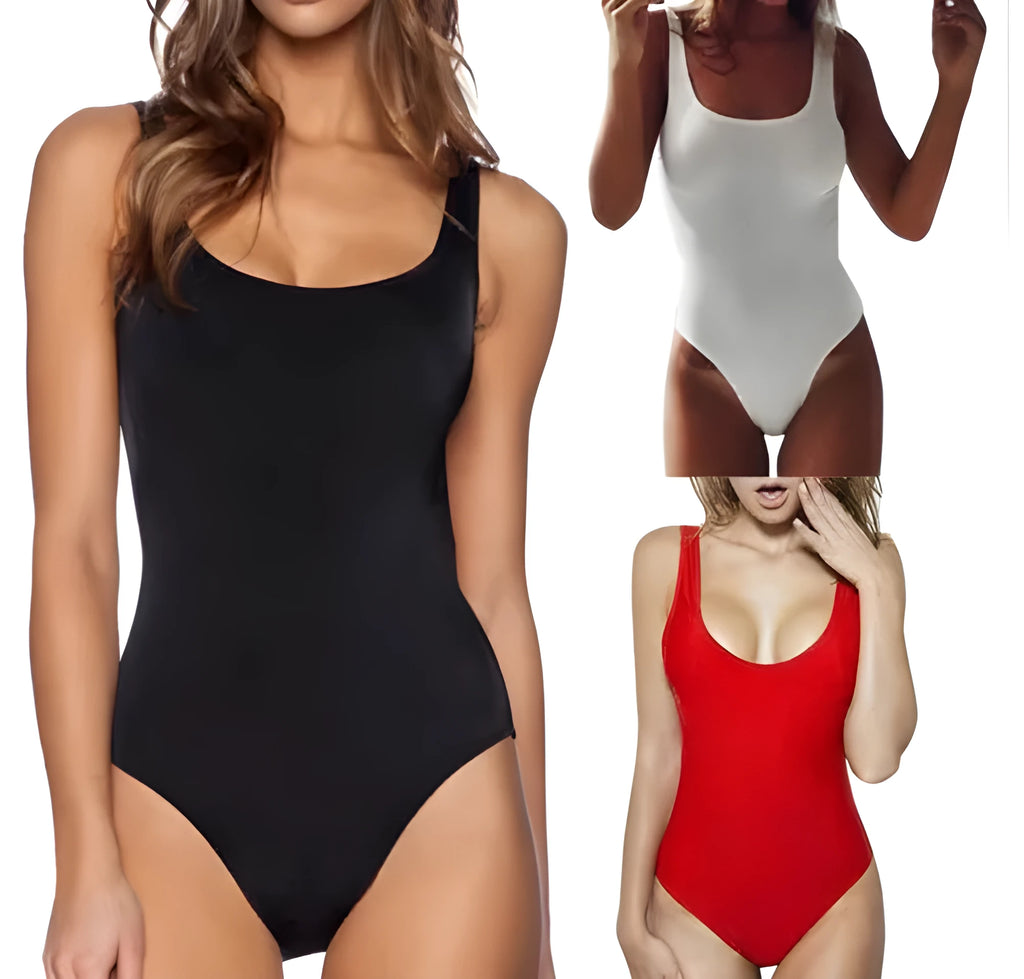 New bikini Siamese sexy swimwear in polyester fibre – black colour option for women