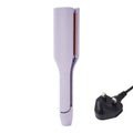 32mm deep wave hair curling iron with negative ions and 4 temperature settings in purple