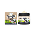 Whipped tallow moisturizer in a 50g jar with a light, creamy texture for face and body use